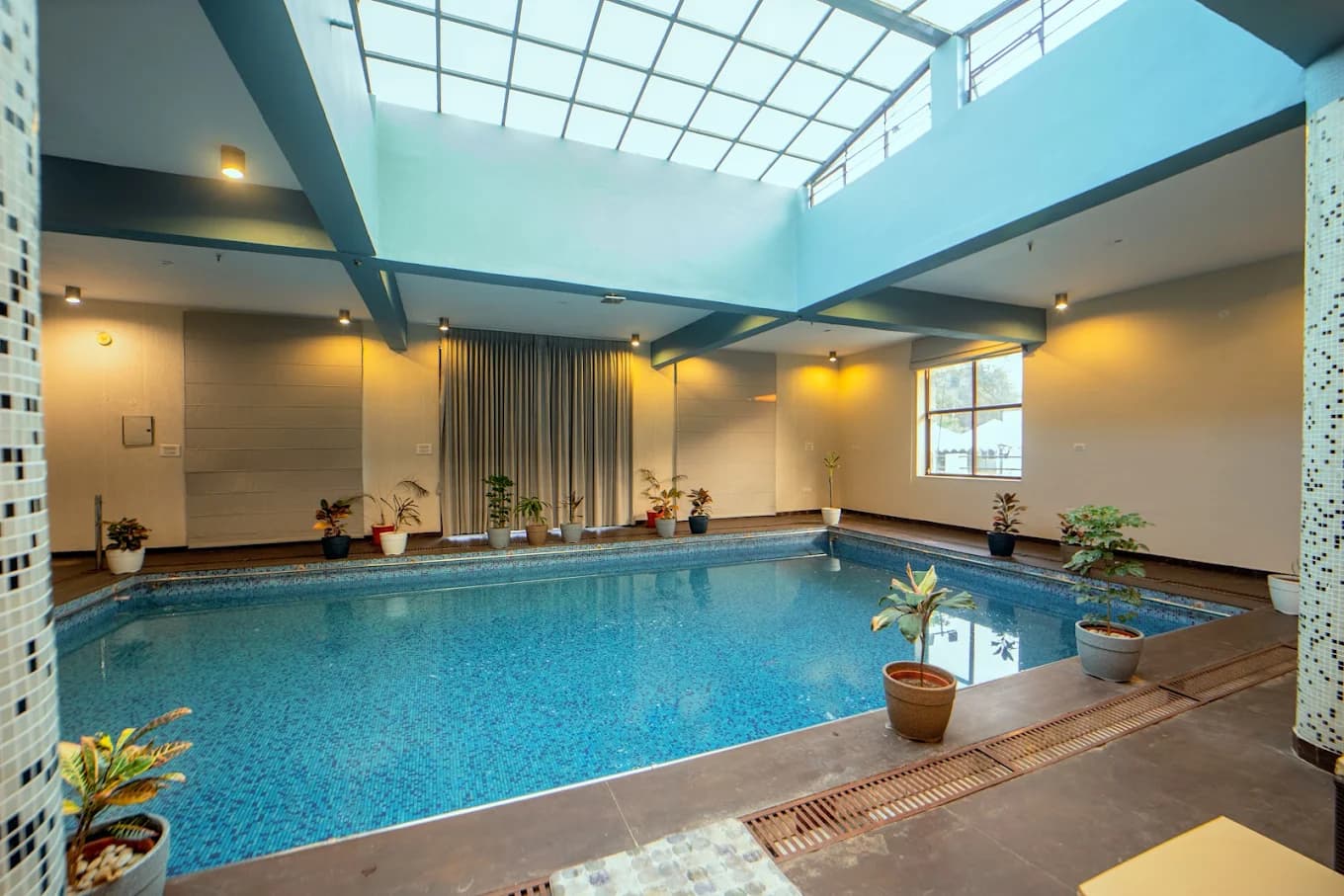 Temperature controlled indoor pool
